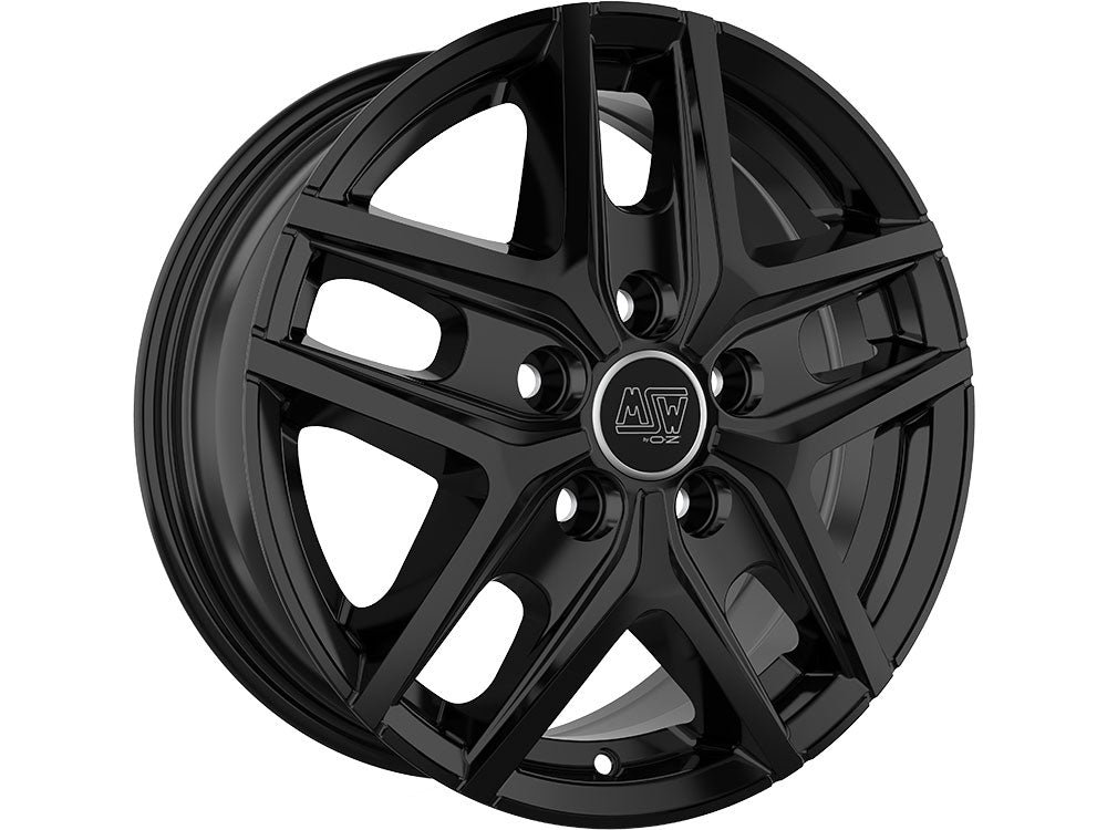 02_MSW40VAN_GlossBlack_later_ab0bd020-f7da-445a-b2ed-14131f16eb38.jpg MSW 40 VAN 16x6.5 ET60 5x120 GLOSS BLACK - Image 1