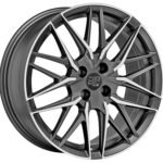 MSW 50-4 17x7 ET47 4x108 MATT GUN METAL FULL POLISHED