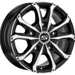 MSW 48 VAN 16x7 ET46 5x108 GLOSS BLACK FULL POLISHED