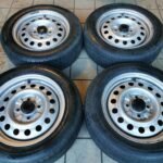 15" ORIGINAL MITSUBISHI EVO 1 RS STEEL WHEELS / TYRES