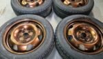 17" VOLKSWAGEN T5 GP FAN BLADE STEEL WHEELS / NEW TYRES - Image 3