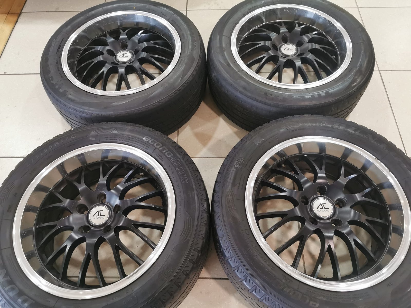 1-5-2-1.jpg 17" A C DEEP DISH ALLOY WHEELS / TYRES - VAUXHALL VIVARO / RENAULT TRAFIC - Image 1