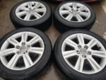 17" GENUINE AUDI A4 ALLOY WHEELS / TYRES - Image 4