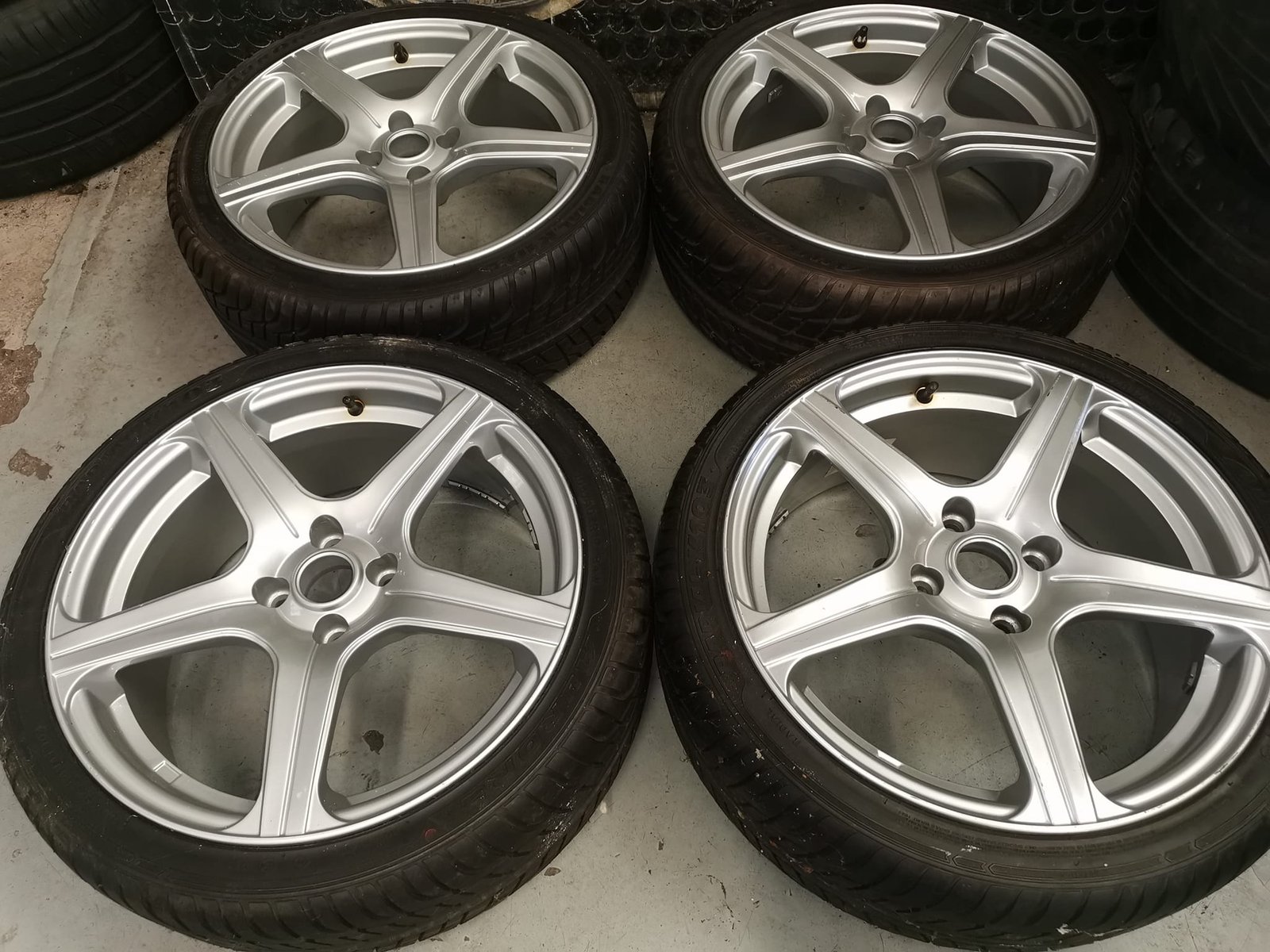 1-51.jpg 17" New Fox Evo 6 Alloy Wheels / New Tyres – 4 X 100 Fitment - Image 1