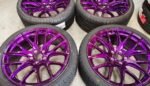 20" BMW CSL STYLE ALLOY WHEELS / NEW TYRES – CANDY PURPLE - Image 4