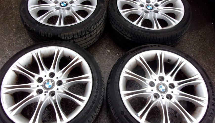 108_0203-38f8z44d8p0jiuds8d0gei.jpg 18" GENUINE BMW MV2 ALLOY WHEELS / TYRES - STAGGERED SET - Image 1