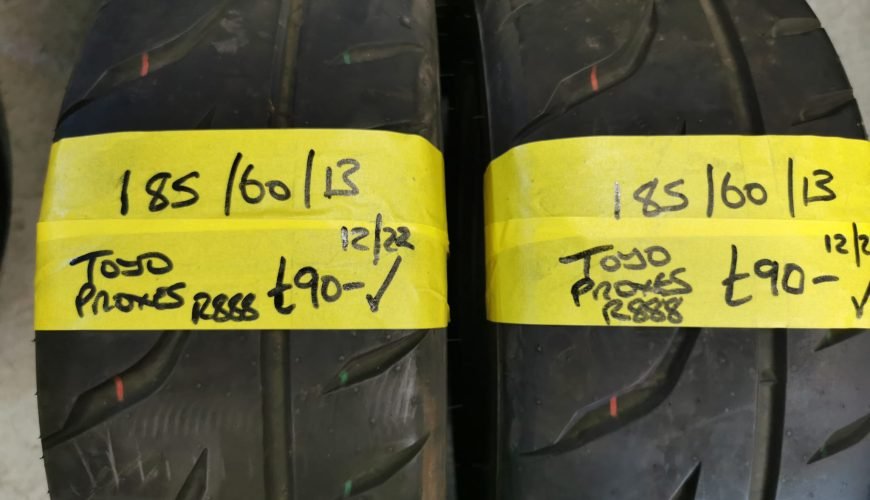 185-60-13-TOYO-PROXES-R888-3gyukeuxfiixk1a4fmybd6.jpg 185 / 60 / 13 TOYO PROXES R888 TYRES – TWO AVAILABLE - Image 1