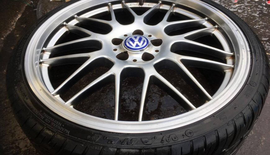 18GOLF-34svcpng8pyspkhog4qubu.jpg 18" VOLKSWAGEN DTM STYLE WHEELS / TYRES 5 X 100 FITMENT - Image 1