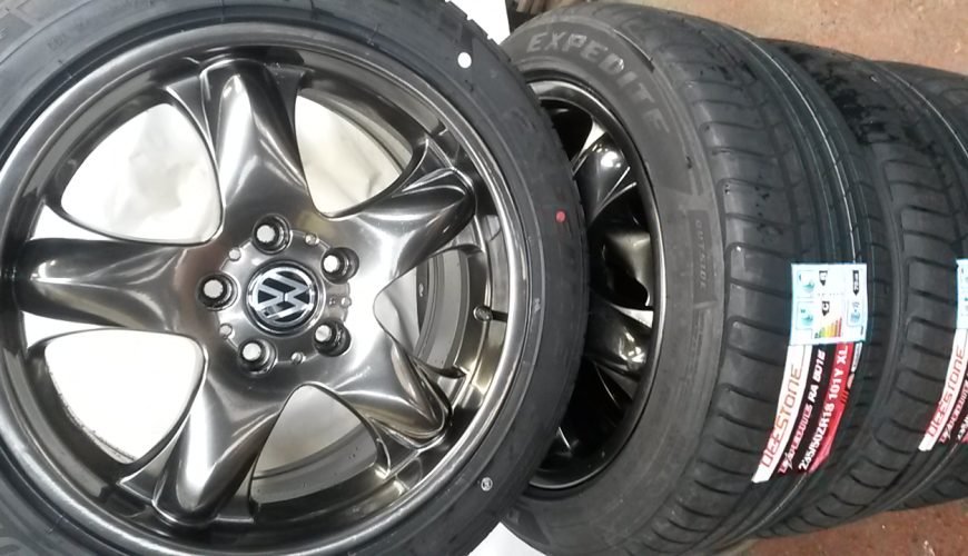 20180203_143523-35j8gm8i1xrmg4sbowg2dm.jpg 18" VOLKSWAGEN T5 / T6 ALLOY WHEELS / NEW TYRES - Image 1