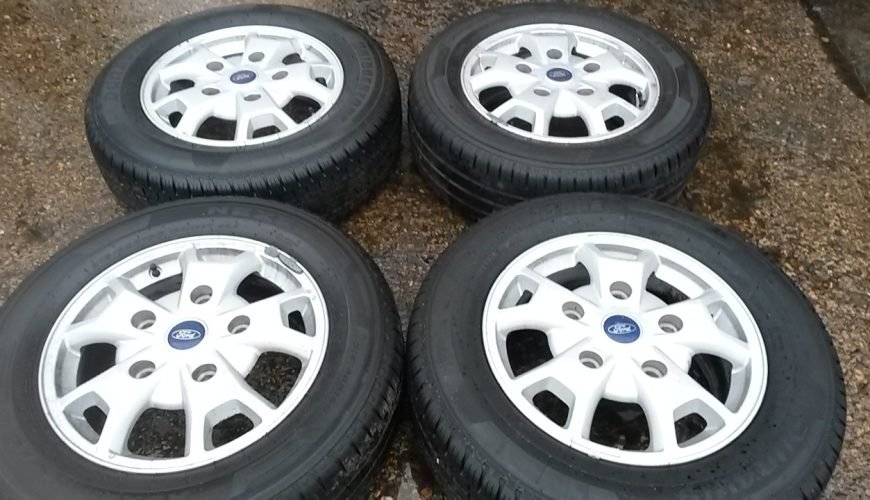 20180214_1317291-35ls5yd84jnvagpcjdlgju.jpg 16" GENUINE FORD TRANSIT CUSTOM ALLOY WHEELS / TYRES - Image 1