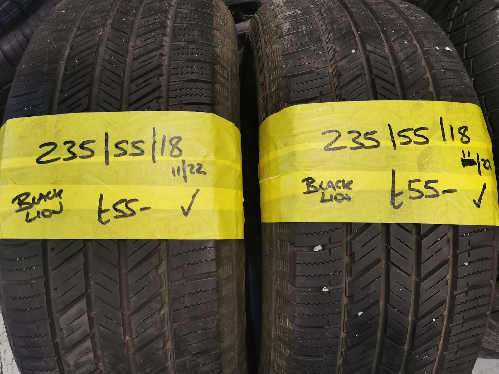 hdrpl 235 / 55 / 18 Black Lion Tyres – Two Available - Image 1