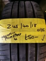 245 / 40 / 18  MICHELIN PILOT SPORT 4 TYRE