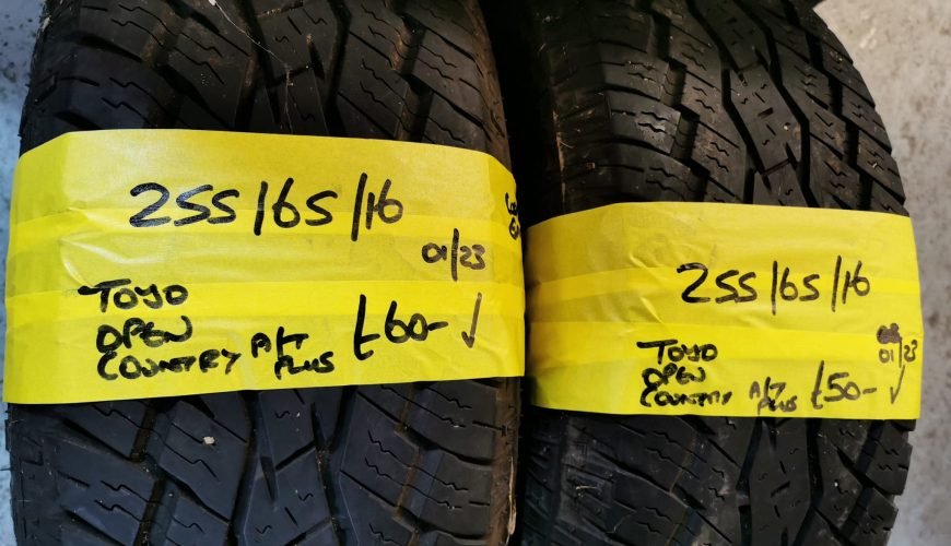 255-65-16-toyo-3h4n22umld8czod7g74m4q.jpg 255 / 65 / 16 TOYO OPEN COUNTRY A/T PLUS TYRES - Image 1
