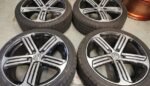 18" GENUINE VOLKSWAGEN R CADIZ ALLOY WHEELS / NEW TYRES - Image 2