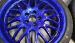 17" BBS STYLE ALLOY WHEELS / NEW TYRES – CANDY BLUE – 5 X 100 FITMENT - Image 3