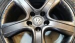 18" GENUINE VOLKSWAGEN T5 / T6 DAKAR ALLOY WHEELS / NEW TYRES - Image 5