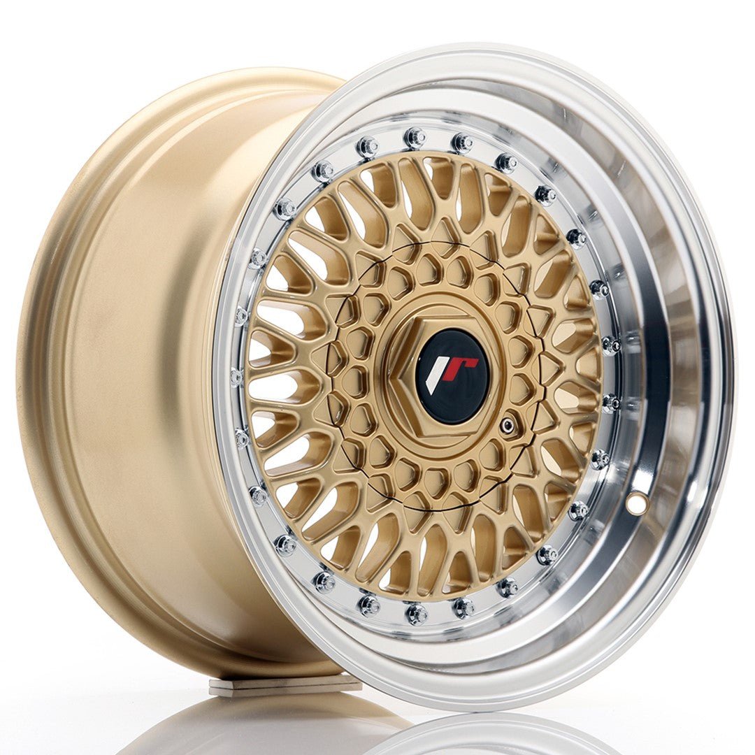 32841_0_23595.jpg JR Wheels JR9 15x8 ET20 4x100/108 Gold w/Machined Lip - Image 1