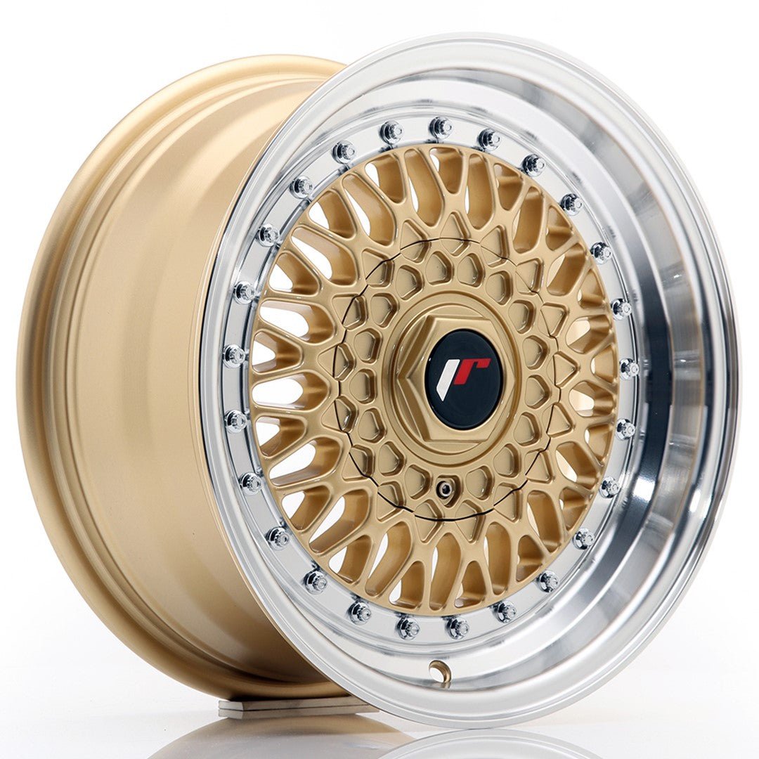 33217_0_23577.jpg JR Wheels JR9 15x7 ET20 4x100/108 Gold w/Machined Lip - Image 1