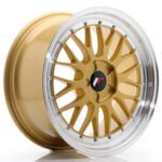 JR Wheels JR23 18x8.5 ET25-48 5H BLANK Gold w/Machined Lip