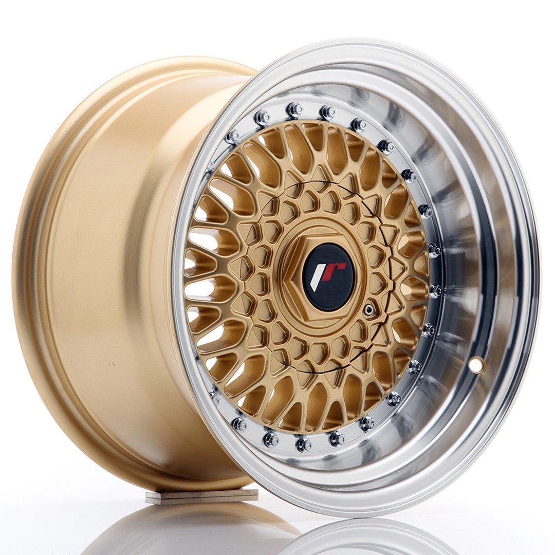 34910_0_23604.jpg JR Wheels JR9 15x9 ET10 4x100/108 Gold w/Machined Lip - Image 1