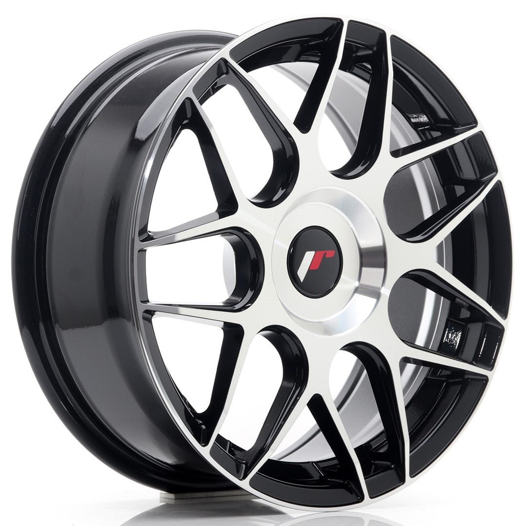 35587_0_26287.jpg JR Wheels JR18 17x7 ET20-40 Blank Machined Black - Image 1