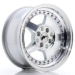 JR Wheels JR6 15x7 ET25 4x100/108 Silver Machined Face