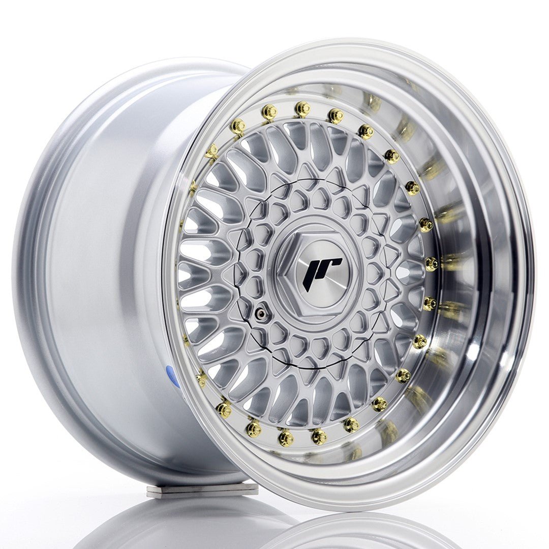 35840_0_23605.jpg JR Wheels JR9 15x9 ET10 BLANK Silver w/Machined Lip - Image 1