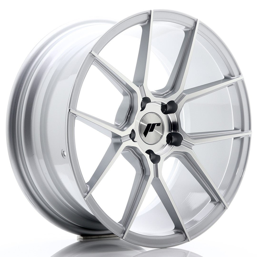 37010_0_23176.jpg JR Wheels JR30 18x8.5 ET40 5x112 Silver Machined Face - Image 1