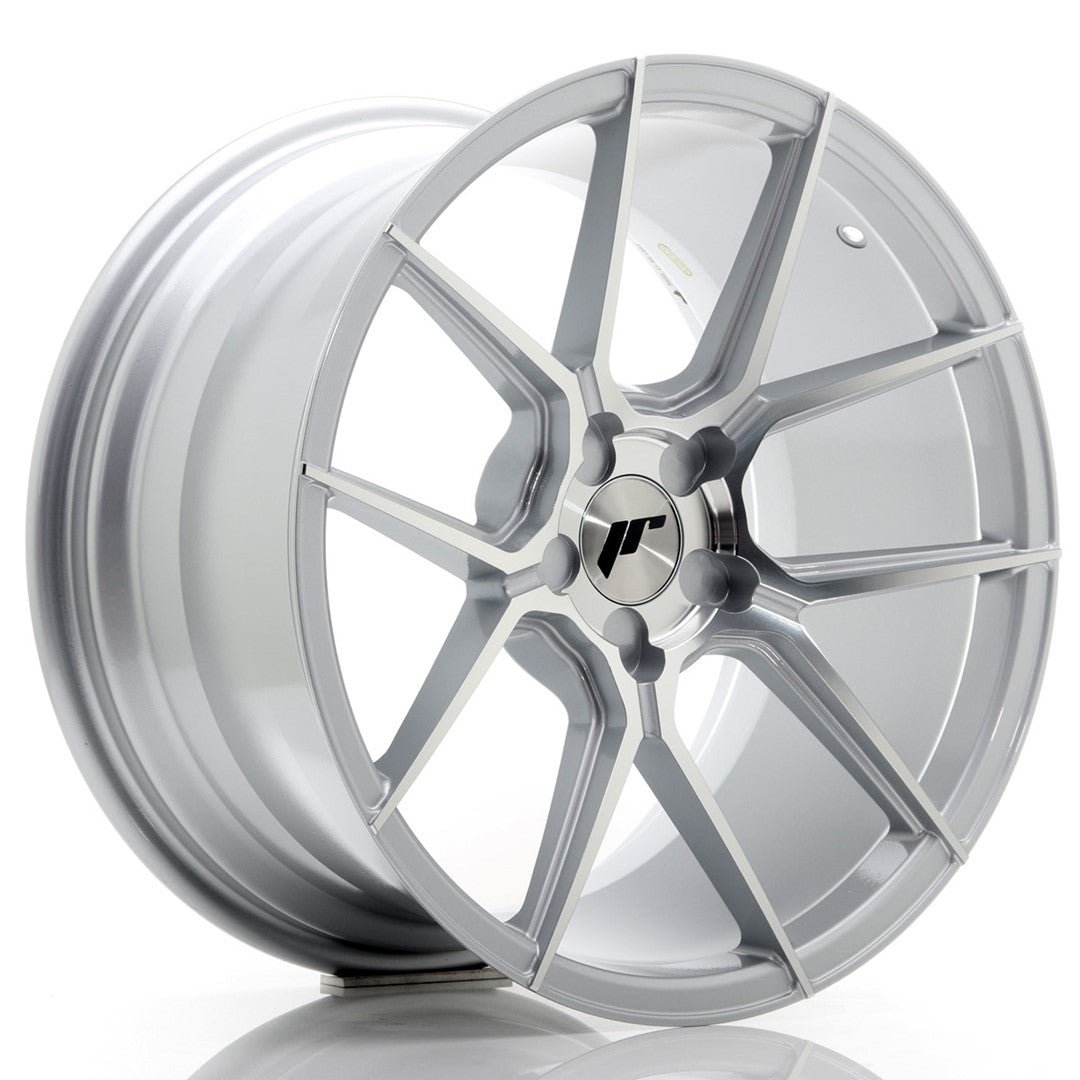 37026_0_26248.jpg JR Wheels JR30 18x9.5 ET20-40 5H BLANK Silver Machined Face - Image 1