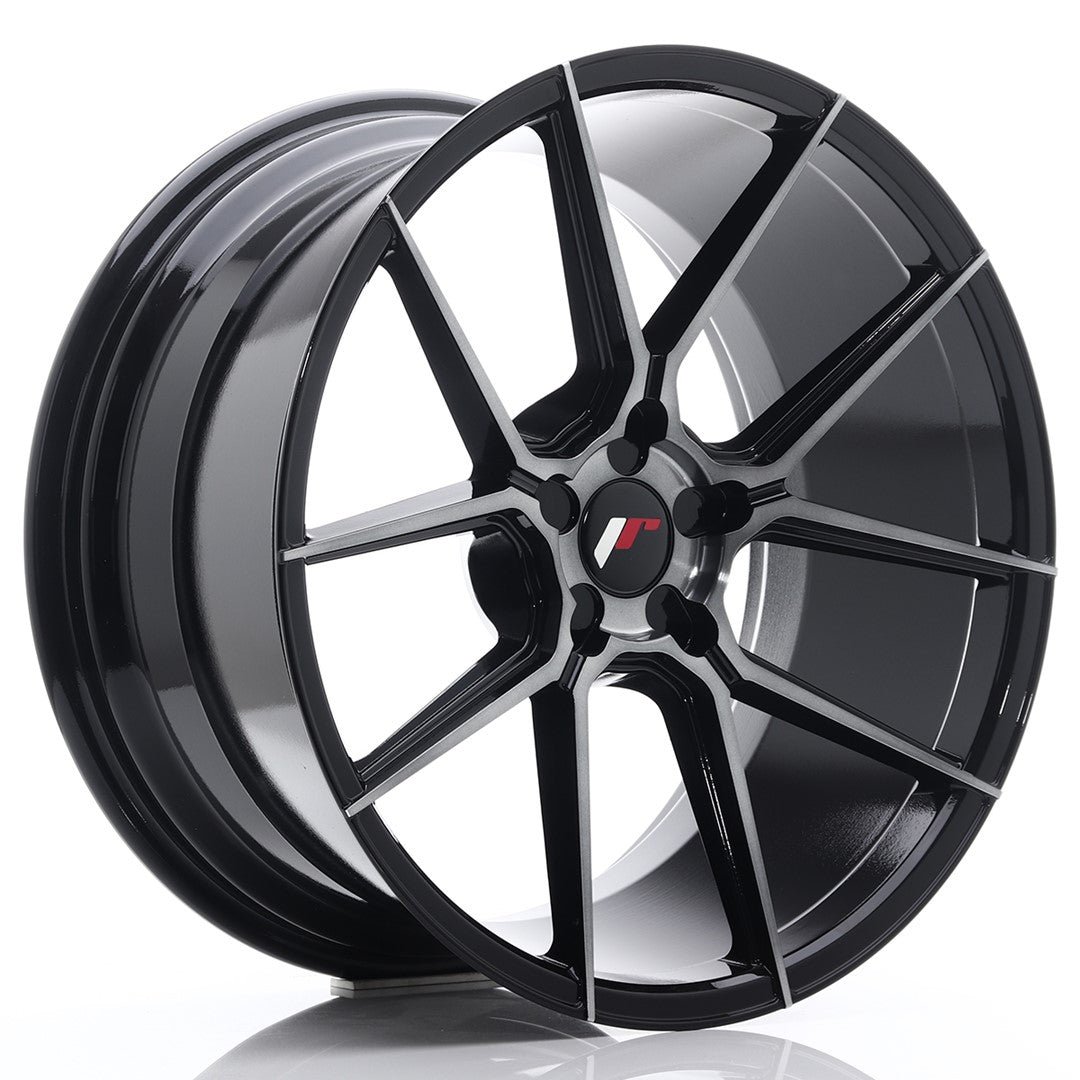38229_0_24824.jpg JR Wheels JR30 20x10 ET20-40 5H BLANK Black Brushed w/Tinted Face - Image 1