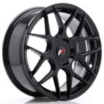 JR Wheels JR18 18x7.5 ET25-40 Blank Glossy Black
