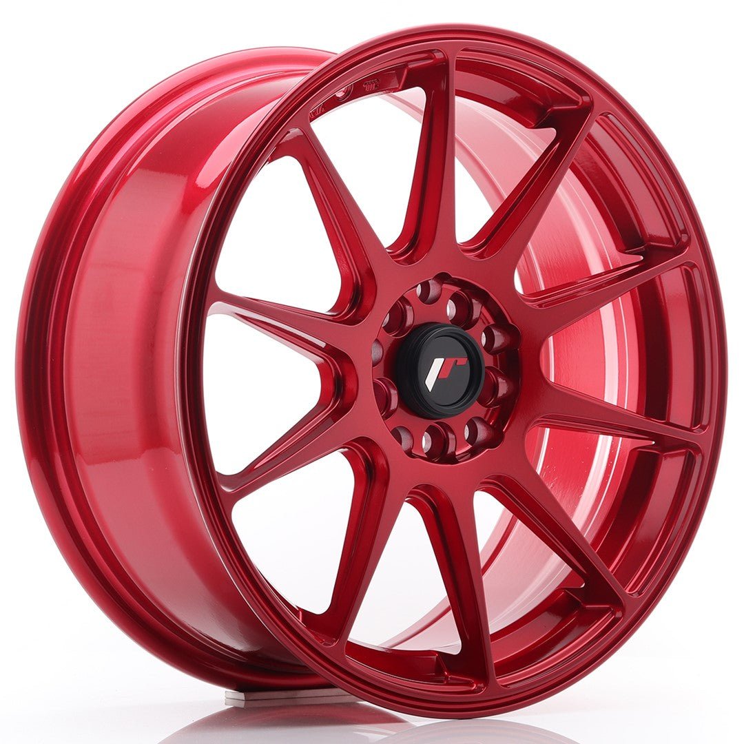 39587_0_25022.jpg JR Wheels JR11 17x7.25 ET35 5x100/114.3 Platinum Red - Image 1
