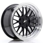 JR Wheels JR23 18x9.5 ET25-48 5H BLANK Gloss Black w/Machined Lip
