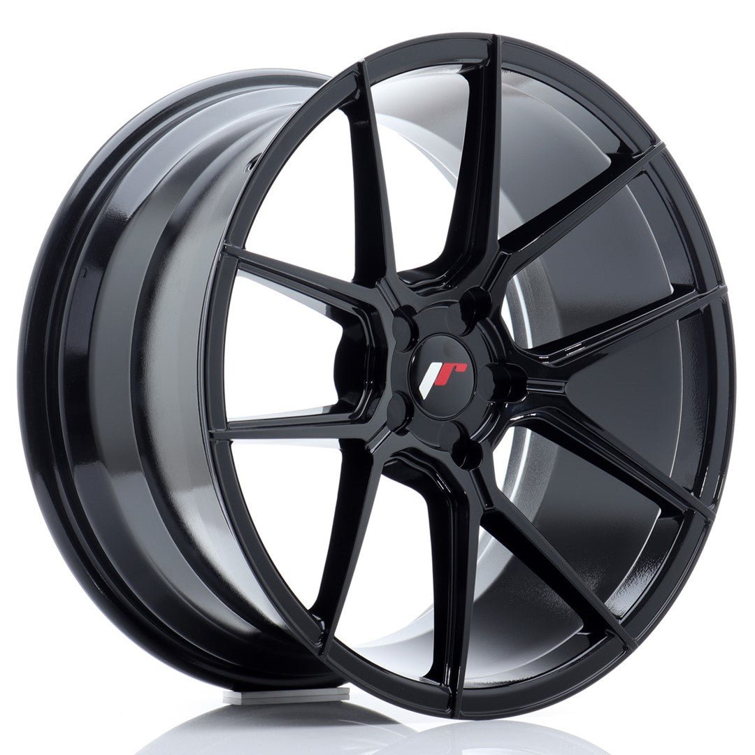 39952_0_27729.jpg JR Wheels JR30 19x9.5 ET20-40 5H BLANK Glossy Black - Image 1