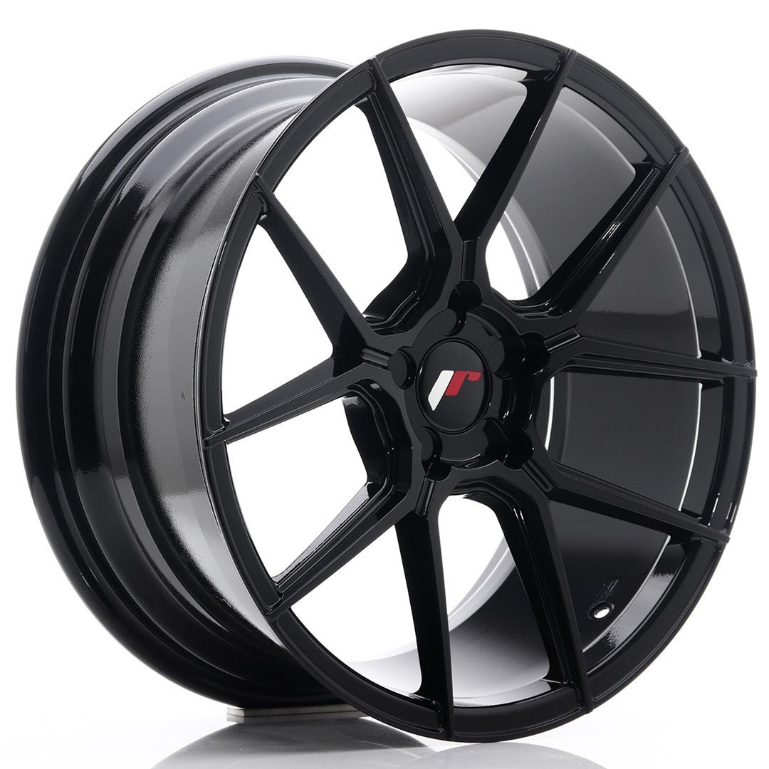 41093_0_26065.jpg JR Wheels JR30 18x8.5 ET20-40 5H BLANK Glossy Black - Image 1