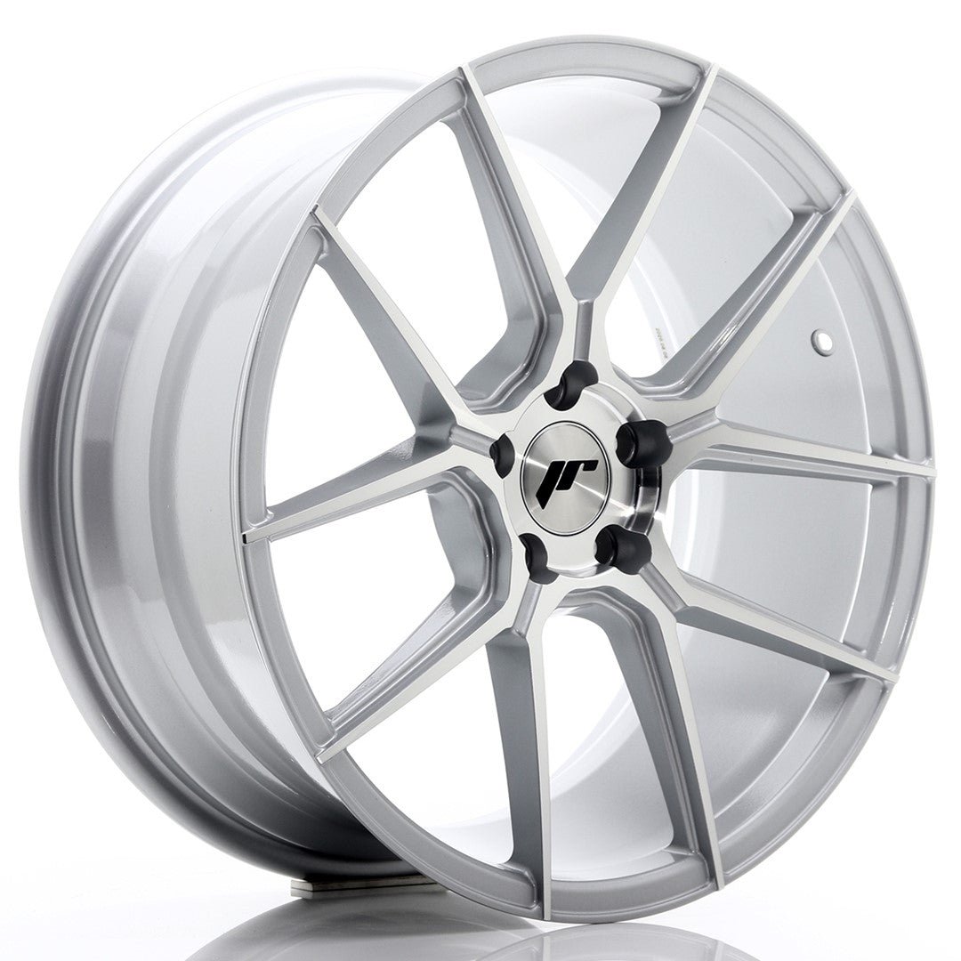 41137_0_26126.jpg JR Wheels JR30 19x8.5 ET40 5x114.3 Silver Machined Face - Image 1