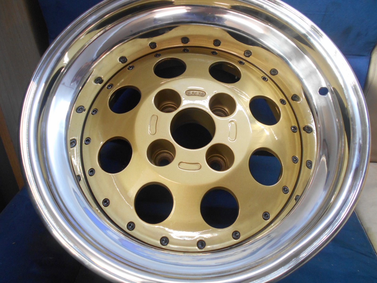 429926264_7235423583244964_3382878590917612697_n.jpg 15″ GENUINE DIMMA PHASE 1 SPLIT RIM ALLOY WHEELS - PEUGEOT 205 - 4 X 108 FITMENT - Image 1