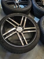 20" NEW RIVIERA TWIST ALLOY WHEELS  - VOLKSWAGEN T5 - DIAMOND CUT / BLACK FINISH - Image 4