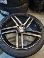 20" NEW RIVIERA TWIST ALLOY WHEELS  - VOLKSWAGEN T5 - DIAMOND CUT / BLACK FINISH - Image 6
