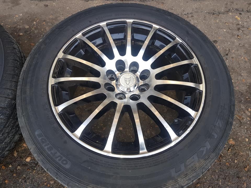 75464373_2514138968706806_8160500968354480128_n.jpg 15" WOLFRACE PROSPRINT ALLOY WHEELS / TYRES - MULTIFIT - Image 1