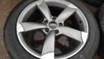 17" AUDI ROTOR STYLE ALLOY WHEELS / NEW TYRES - Image 4