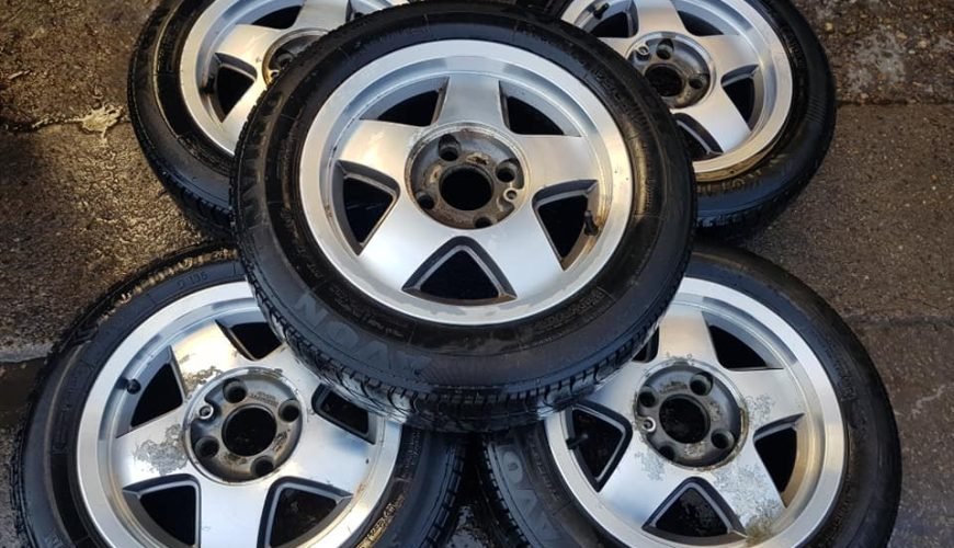 94231912_2869253063195393_3478719009187168256_n-3au7ljc8s65fxlv88rr2fe.jpg 14" GENUINE FORD RS WHEELS / TYRES - Image 1