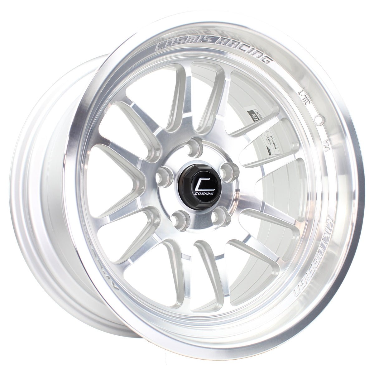 A68.jpg Cosmis XT-206R 17x9 ET5 5x114.3 Silver w/Machined Lip - Image 1