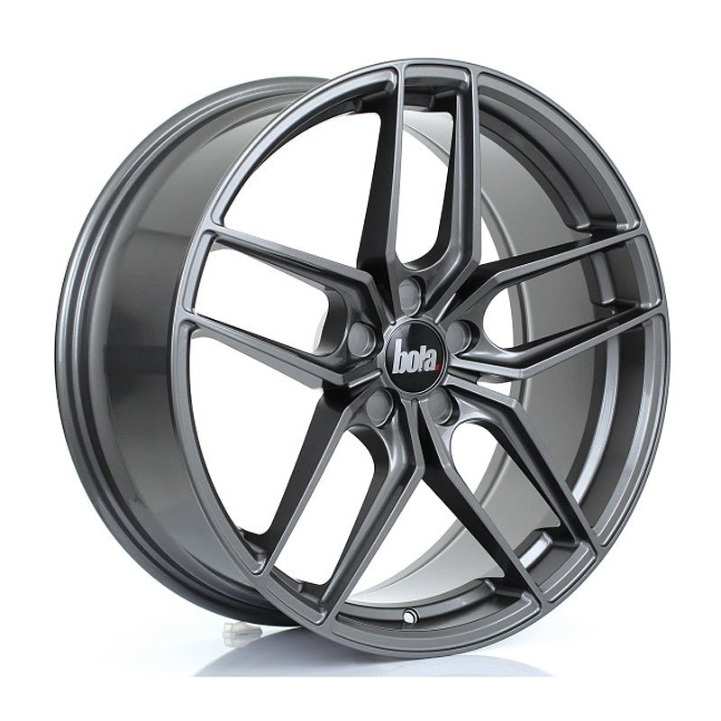 BOLA_B11_LIGHT_GUNMETAL_2085_ANGLE_2fbac87c-b95d-4f1c-b322-e2b3e32475ec.jpg BOLA B11 20x8.5 ET20-45 5x130 LIGHT GUNMETAL - Image 1