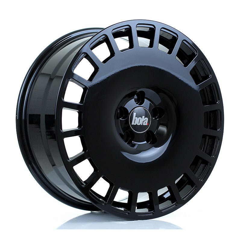 BOLA_B12_GLOSS_BLACK_1985_ANGLE_61a88bce-6648-40b7-89ec-a0c441be3e24.jpg BOLA B12 19x8.5 ET25-45 5x120 GLOSS BLACK - Image 1
