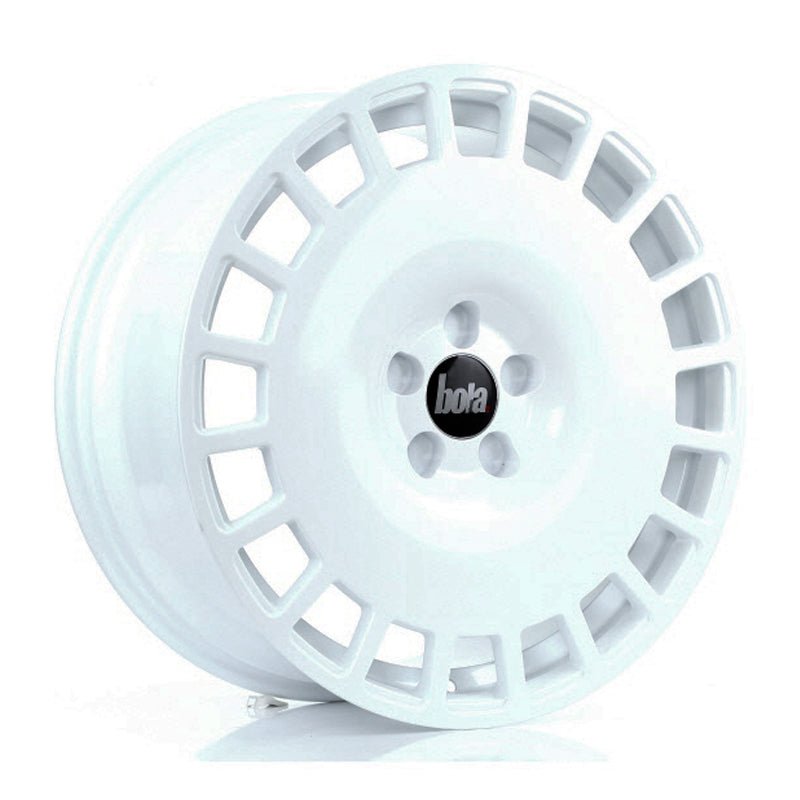 BOLA_B12_WHITE_1985_ANGLE_7c33c9e7-2227-4270-a262-49d2dfeaad1c.jpg BOLA B12 19x8.5 ET25-45 5x98 WHITE - Image 1