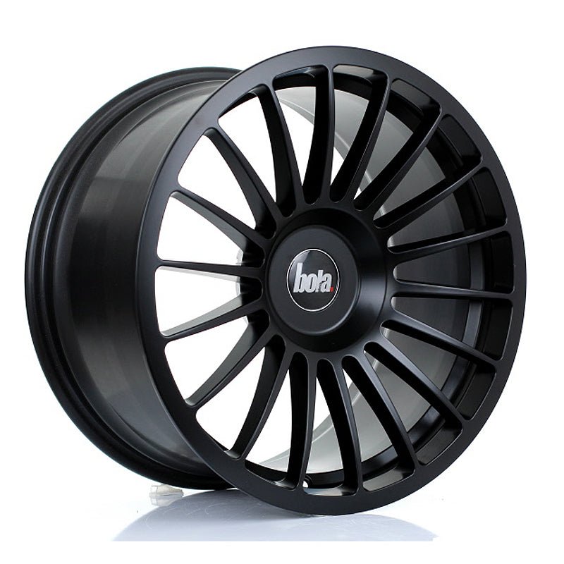 BOLA_B14_MATT_BLACK_1895_ANGLE_db0308eb-b73e-42aa-ab48-d99d4e9e7297.jpg BOLA B14 18x9.5 ET30-45 5x118 MATT BLACK - Image 1