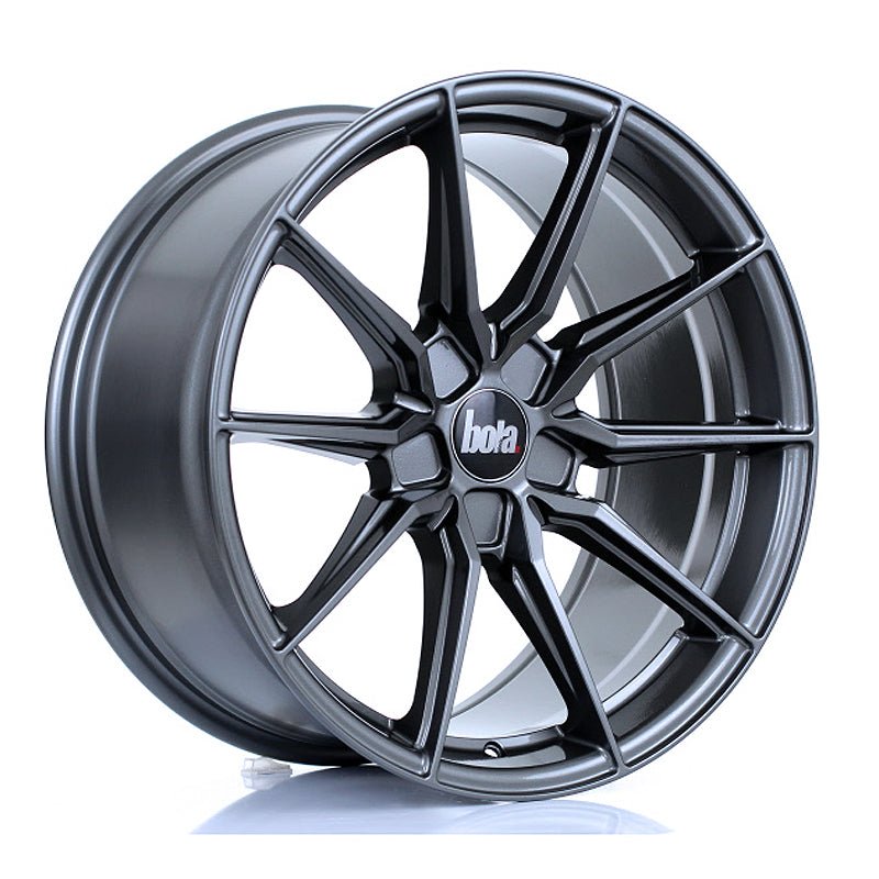BOLA_B16_GLOSS_GUNMETAL_1995_ANGLE_8cd6adc0-40fb-41b8-8064-0ebe918005b8.jpg BOLA B16 19x9.5 ET25-45 5x120 GLOSS GUNMETAL - Image 1