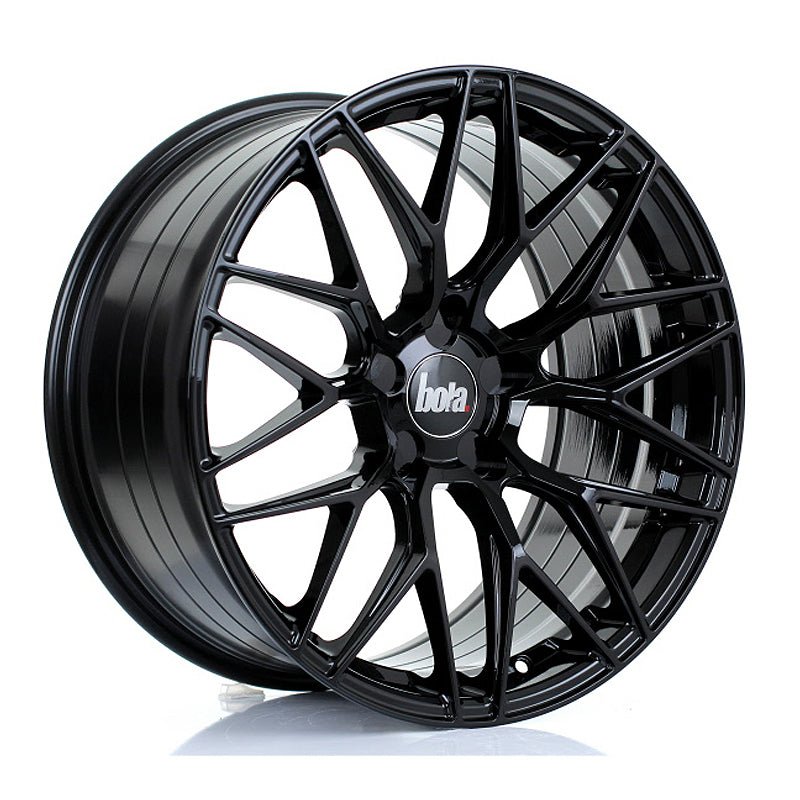 BOLA_B17_GLOSS_BLACK_1995_ANGLE_18ecd40a-c2d2-40c3-b609-dbcad3d88c36.jpg BOLA B17 19x9.5 ET25-45 5x130 GLOSS BLACK - Image 1