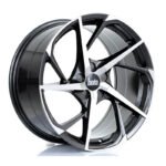 BOLA B18 19x9.5 ET25-45 5x120 GUNMETAL POLISHED FACE